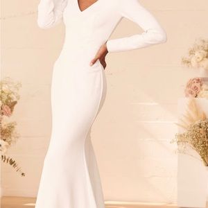 Lulus Feeling of Forever Wedding Dress. NWT